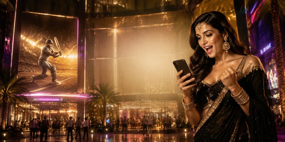 User logging in on mobile device for cricket betting